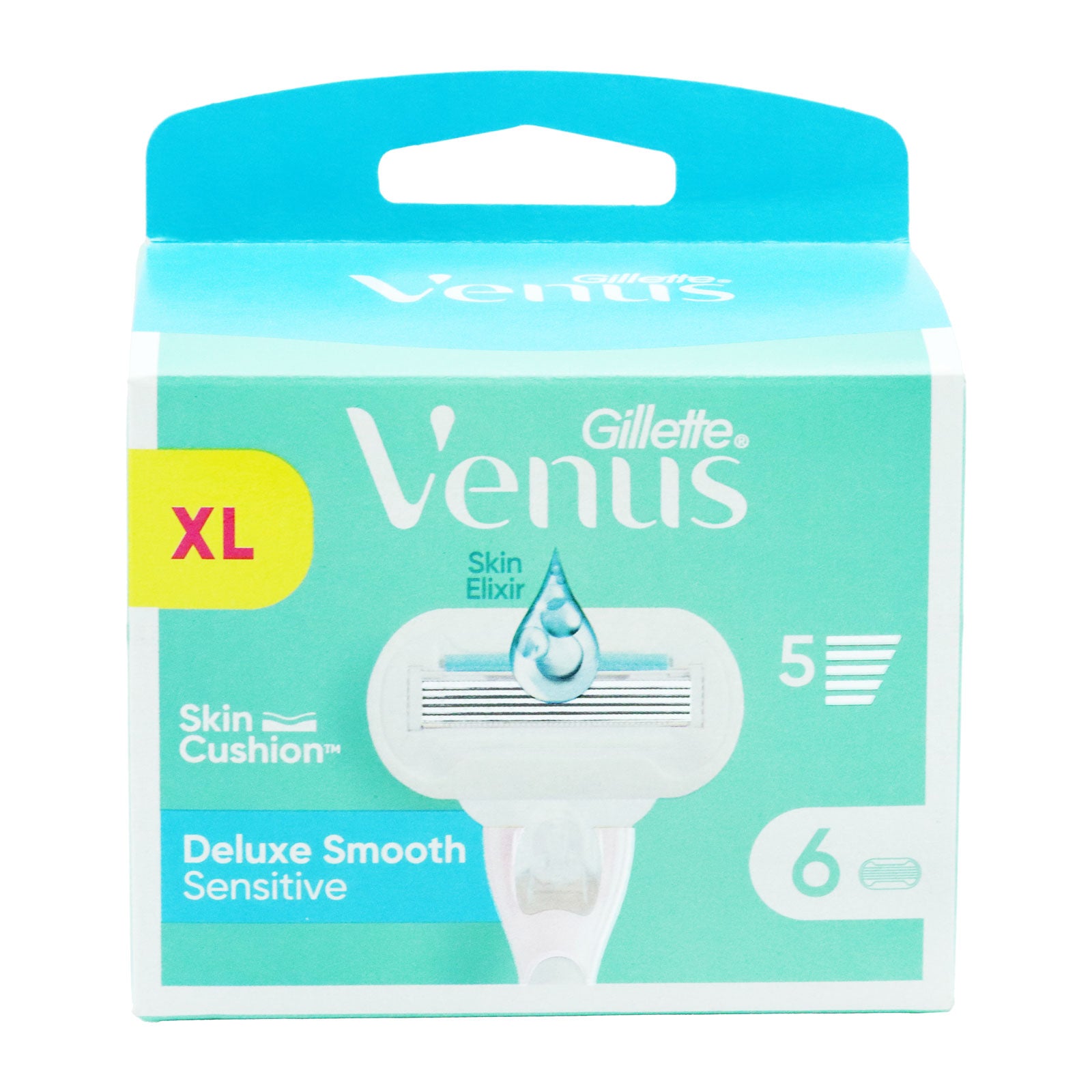 Gillette Venus Razor Delux Smooth Sensitive 6 Blades Gillette Venus Razor Delux Smooth Sensitive 6 Blades